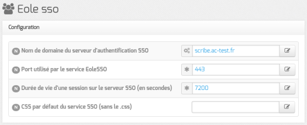 Configuration d'un serveur EoleSSO local