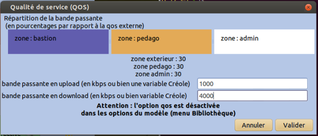 Gestion de la Qualité de Service