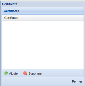 Ajouter des certificats