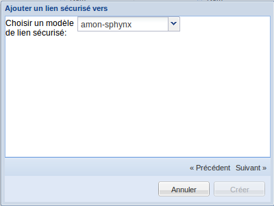 Choix du modèle de lien sécurisé