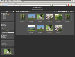 Navigation dans une galerie de Piwigo