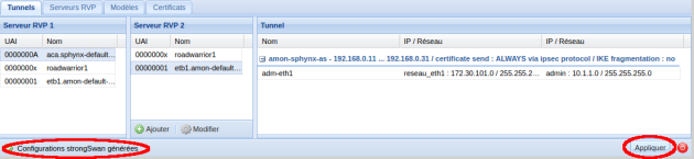 Génération des configurations IPsec pour strongSwan