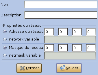 Ajout d'une extrémité de type sous réseau