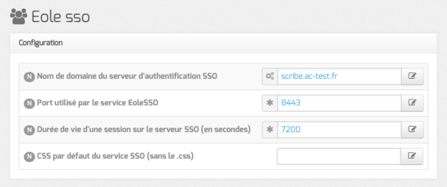 Configuration d'un serveur EoleSSO local