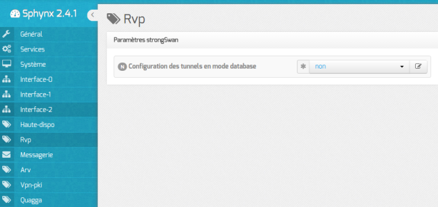 Onglet Rvp mode Normal