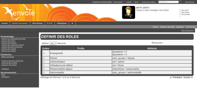Définir des rôles