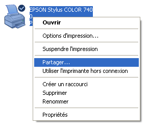Partager une imprimante sous Windows